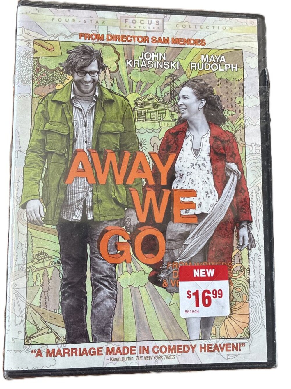 Away We Go (DVD, 2009) New in original sealed package